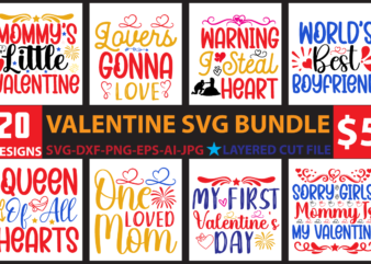 Valentine Day Svg Bundle t shirt vector art