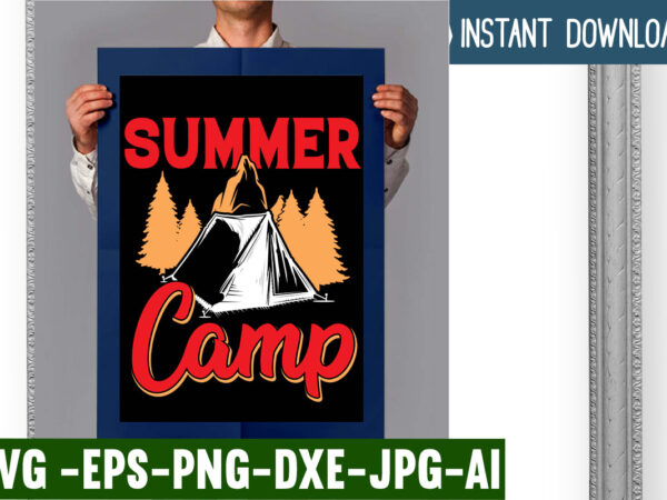 Summer camp t-shirt design,campking t-shirt design,free design, camping t shirt design, camping t shirt design ideas, retro camping t shirt design, best camping t shirt design, i love camping t