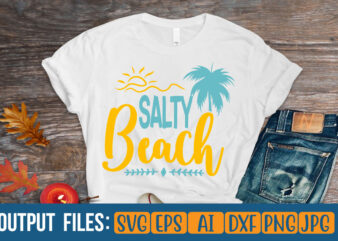 salty beach Vector t-shirt design