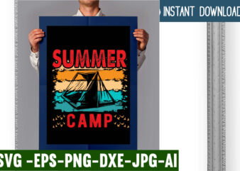 Summer Camp T-shirt Design,campking t-shirt design,Free Design, camping t shirt design, camping t shirt design ideas, retro camping t shirt design, best camping t shirt design, i love camping t