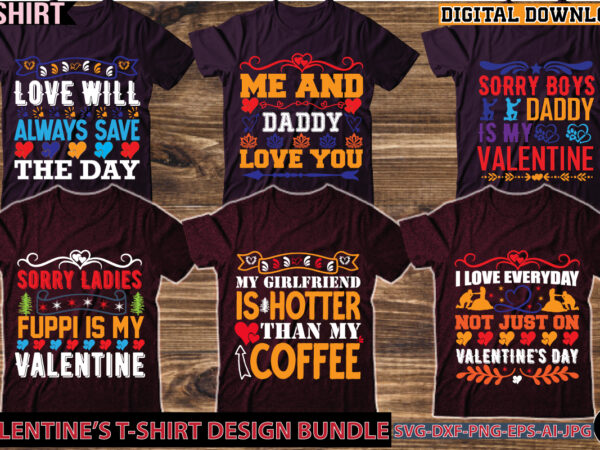 Valentine’s t-shirt design bundle