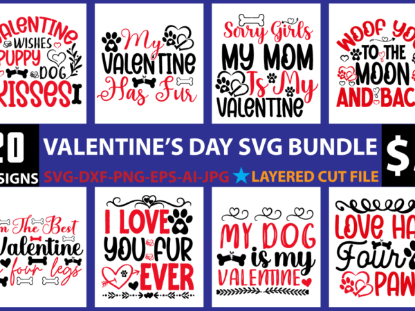 Valentine day svg bundle t shirt vector art