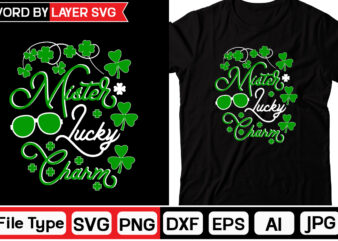 Mister Lucky Charm St. Patrick’s Day SVG Bundle, St Patrick’s Day Quotes,Saint Patrick’s Day SVG,Lucky SVGSt Patricks Day Rainbow,Patrick’s Day ClipArt,St Patrick’s Day Quotes,Day SVG,Retro St Patrick’s svg Bundle,Gnome SVG,St.