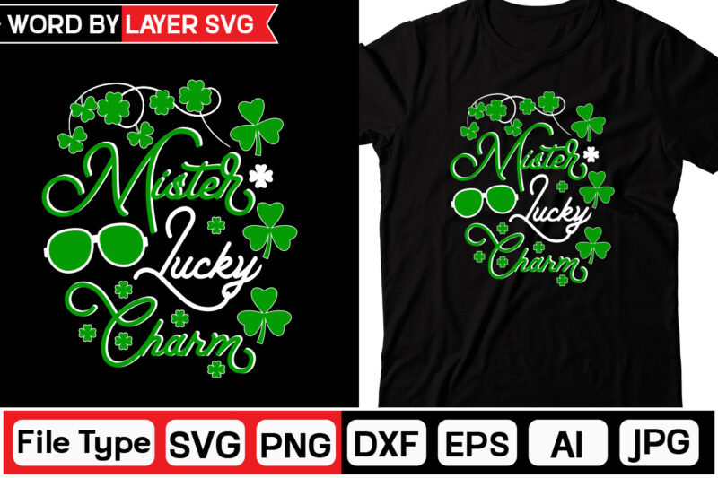 Mister Lucky Charm St. Patrick's Day SVG Bundle, St Patrick's Day Quotes,Saint Patrick's Day SVG,Lucky SVGSt Patricks Day Rainbow,Patrick's Day ClipArt,St Patrick's Day Quotes,Day SVG,Retro St Patrick's svg Bundle,Gnome SVG,St.