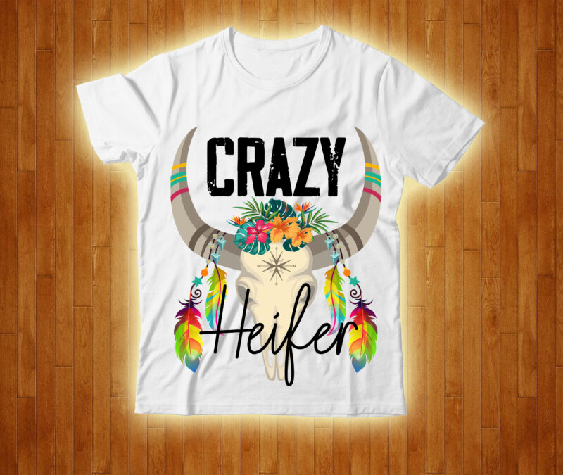 Crazy Heifer T-shirt design,cow, cow t shirt design, animals, cow t shirt, cat gifts, cow shirt, king cavalier dog, dog cavalier, king spaniel dog, type of dog breed, cavalier king