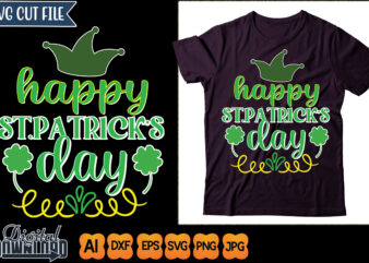 happy st.patrick’s day graphic t shirt