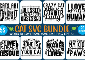 Cat svg bundle,Cat svg bundle, cat clipart, cat silhouette svg, meow svg bundle, cats svg bundle, cut files for cricut silhouette, svg, eps, png, dxf,Cat SVG, Cat Silhouette, Cat Bundle,