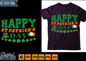 happy st.patrick’s day graphic t shirt
