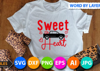 Sweet Heart T-Shirt Design, Sweet Heart SVG Cut File , Valentine svg, Kids Valentine svg Bundle, Valentine’s Day svg, Love svg, Heart svg, Be mine svg, My first valentine’s day,