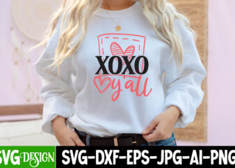 XOXO Y’all T-Shirt Design, XOXO Y’all SVG Cut File, Valentine Cutie T-Shirt Design, Valentine Cutie SVG Cut File, Valentine svg, Kids Valentine svg Bundle, Valentine’s Day svg, Love svg, Heart
