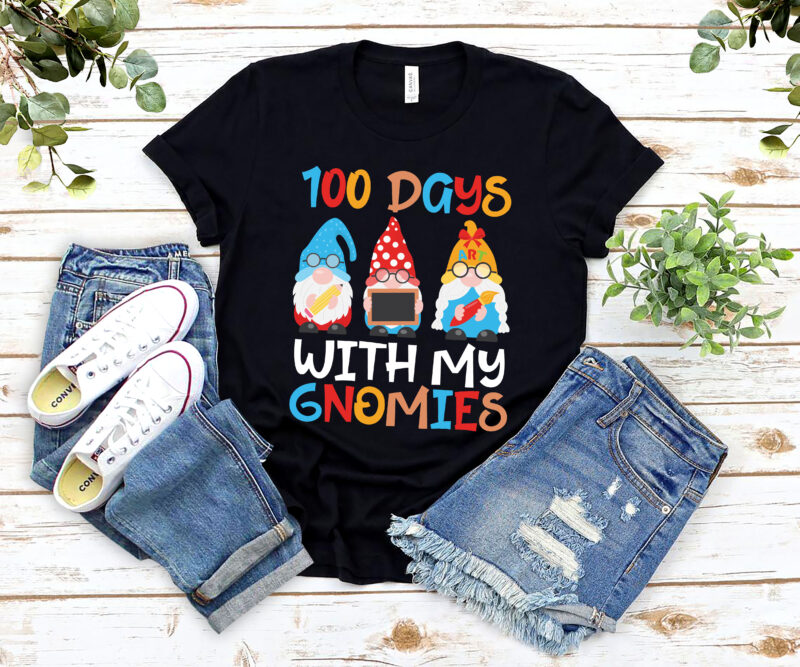 100 Days With My Gnomies 100th Day Of School Vintage NL