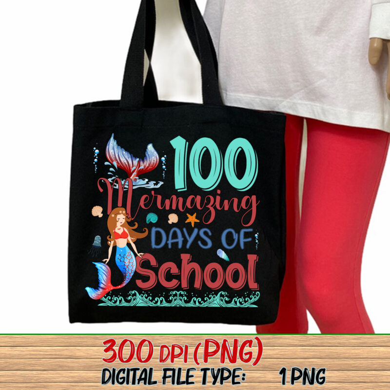 100 Mermazing Days Of School Mermaid 100th Day Girls NC