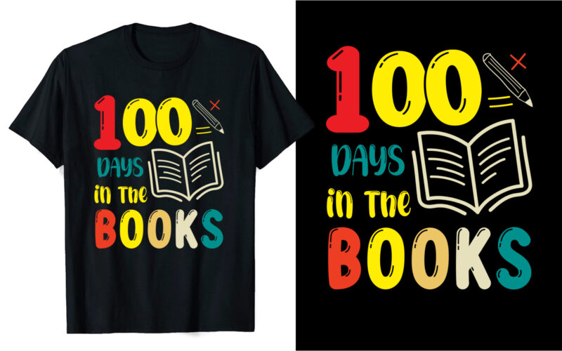 100 days of school t-shirt, 100 days of school t-shirt design, 100 days of school t-shirts, 100 days of school design, back to school t-shirt, 100 days of school t-shirt bundle