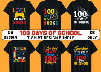 100 days of school t-shirt, 100 days of school t-shirt design, 100 days of school t-shirts, 100 days of school design, back to school t-shirt, 100 days of school t-shirt bundle