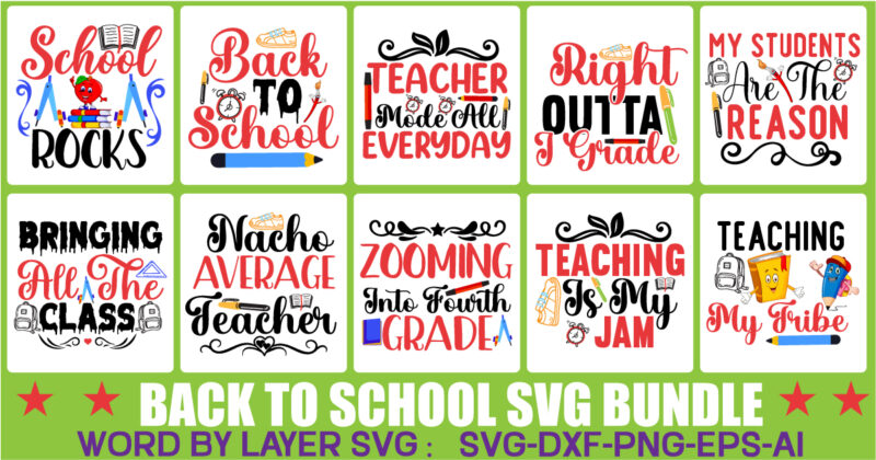 Back To School Svg Bundle