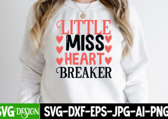 Little Miss Heart Breaker SVG Cut File , be mine svg, be my valentine svg, Cricut, cupid svg, cute Heart vector, download-available, food-drink , heart svg , hugs and kisses