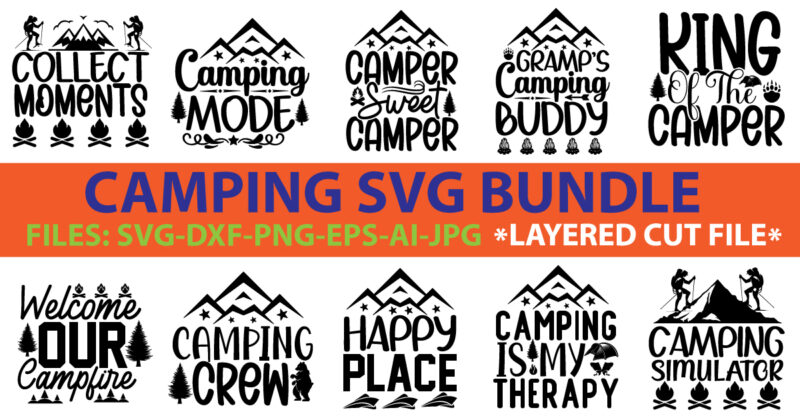 Camping svg bundle