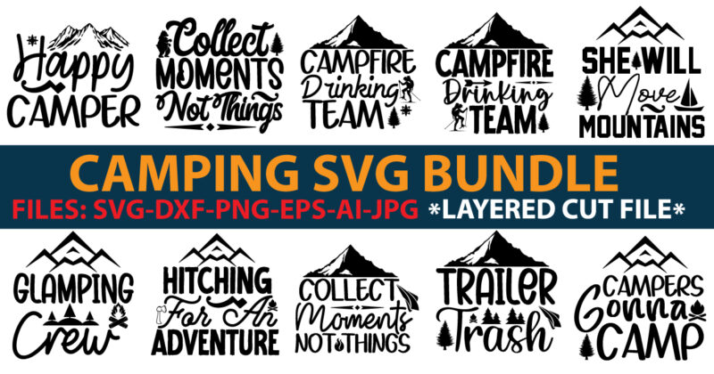 Camping svg bundle