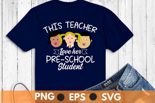 This teacher loves her 4th grade class shirts valentines day t-shirt design svg,