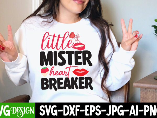 Little mister heart breaker t-shirt design, retro valentines svg bundle, retro valentine designs svg, valentine shirts svg, cute valentines svg, heart shirt svg, love, cut file cricut ,valentine mega bundle,