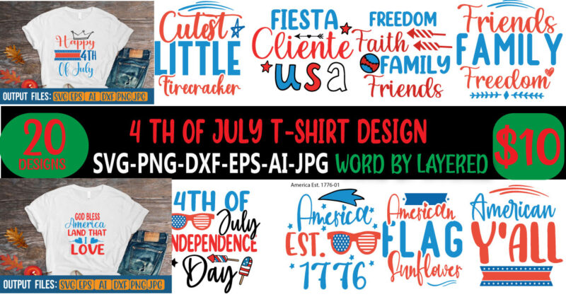 4th of July t-shirt design
