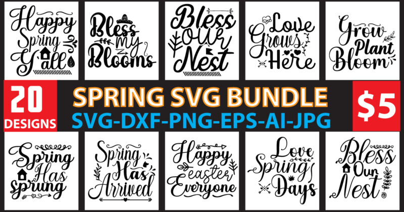 SPRING SVG BUNDLE