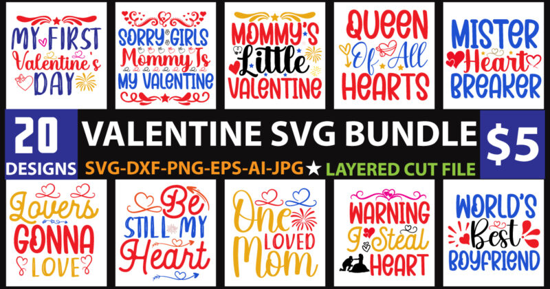 Valentine Day Svg Bundle