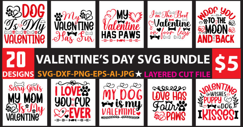 Valentine Day Svg Bundle