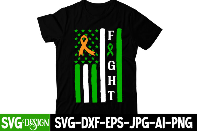 Fight T-Shirt Design, Fight SVG Cut File, cerebral palsy svg,in this family no one fights alone svg, celebral palsy awareness svg, green ribbon svg, fight cancer svg, awareness tshirt svg,