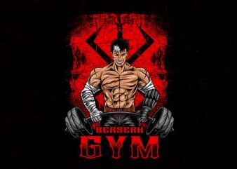 berserk gym t shirt template