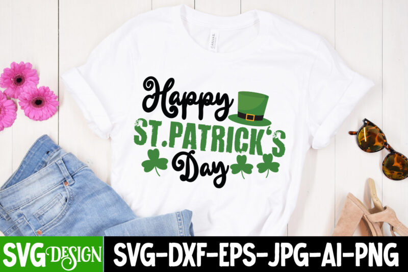 Happy St.patrick s Day T-Shirt Design , Happy St.patrick s Day SVG Cut File, St. Patrick's Day SVG Bundle, St Patrick's Day Quotes, Gnome SVG, Rainbow svg, Lucky SVG, St