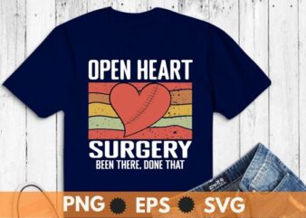 Open Heart Surgery Survivor Scars Are Like Tattoos Recovery T-Shirt, T-Shirt design svg, Open Heart Surgery shirt png. Recovery Bypass, heart Recovery, heart Transplant