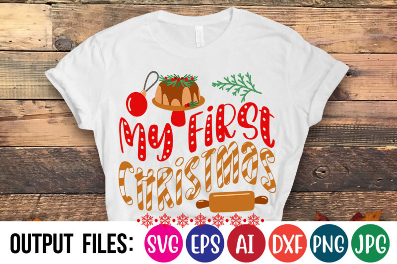 My first Christmas Vector t-shirt design