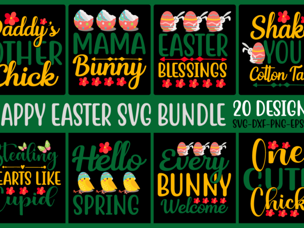 Happy easter svg bundle,happy easter cut file, bunny svg, easter svg, spring svg, flower svg, wreath svg, farmhouse svg, southern svg, cricut cut files, silhouette happy easter svg easter bunny graphic t shirt