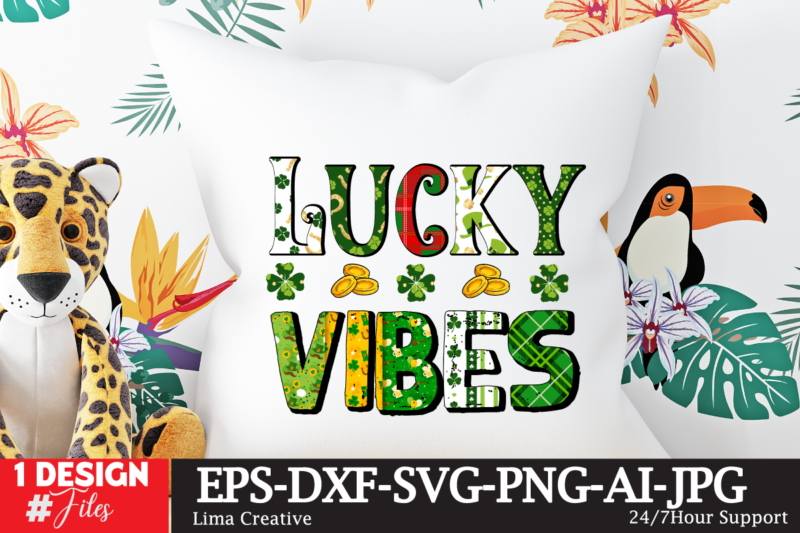Lucky Vibes Sublimation T-shirt Design,.studio files, 100 patrick day vector t-shirt designs bundle, Baby Mardi Gras number design SVG, buy patrick day t-shirt designs for commercial use, canva t shirt