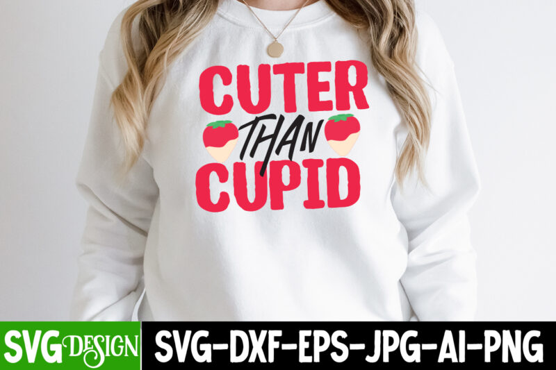 Cuter Than Cupid T-Shirt Design , Cuter Than Cupid SVG Cut File, Retro Valentines SVG Bundle, Retro Valentine Designs svg, Valentine Shirts svg, Cute Valentines svg, Heart Shirt svg, Love,