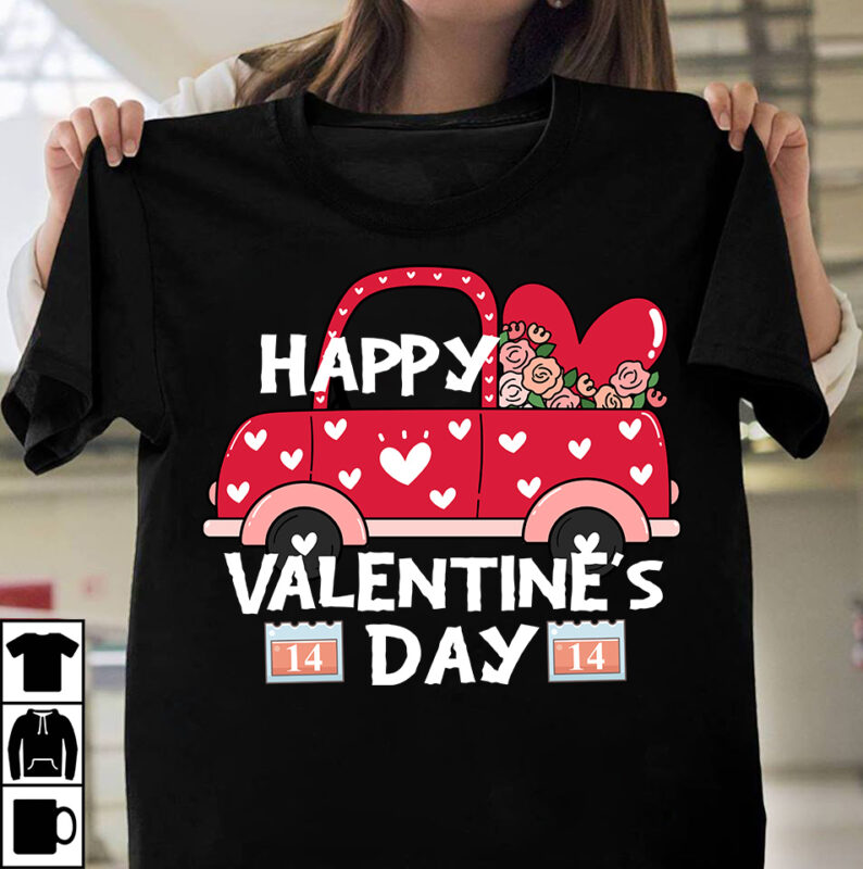 Happy Valentines Day T-Shirt Design, Happy Valentines Day SVG Cut File , Valentine T-Shirt Design Bundle , Valentine Sublimation Bundle ,Valentine's Day SVG Bundle , Valentine T-Shirt Design Bundle ,