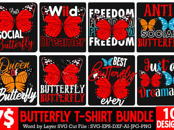 Butterfly 3D, Butterfly svg, Butterfly Decor Template svg