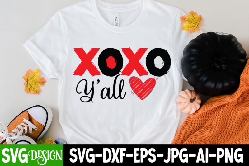 Xoxo Y'all T-Shirt Design, Xoxo Y'all SVG Cut File, LOVE Sublimation Design, LOVE Sublimation PNG , Retro Valentines SVG Bundle, Retro Valentine Designs svg, Valentine Shirts svg, Cute Valentines svg,