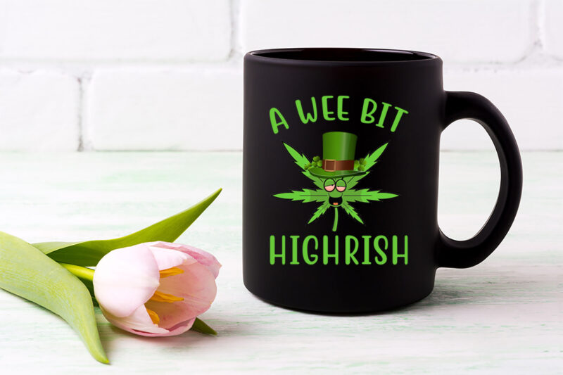 A Wee Bit Highrish Funny 420 Weed Marijuana St Patricks Day NL