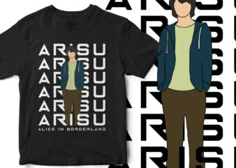 Arisu Graphic T-Shirt, Alice In Borderland, Arisu, Usagi, Graphic T-Shirt Design, Netflix Fan Art