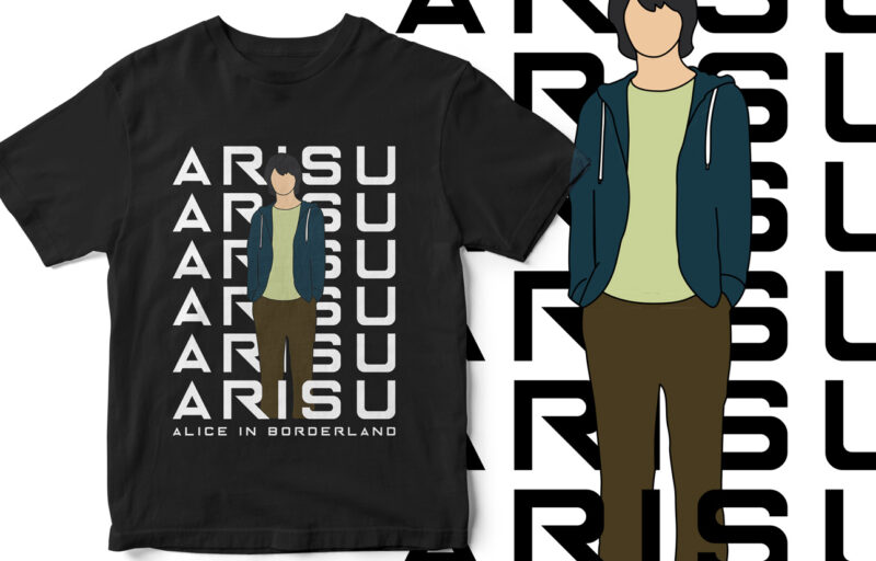 Arisu Graphic T-Shirt, Alice In Borderland, Arisu, Usagi, Graphic T-Shirt Design, Netflix Fan Art