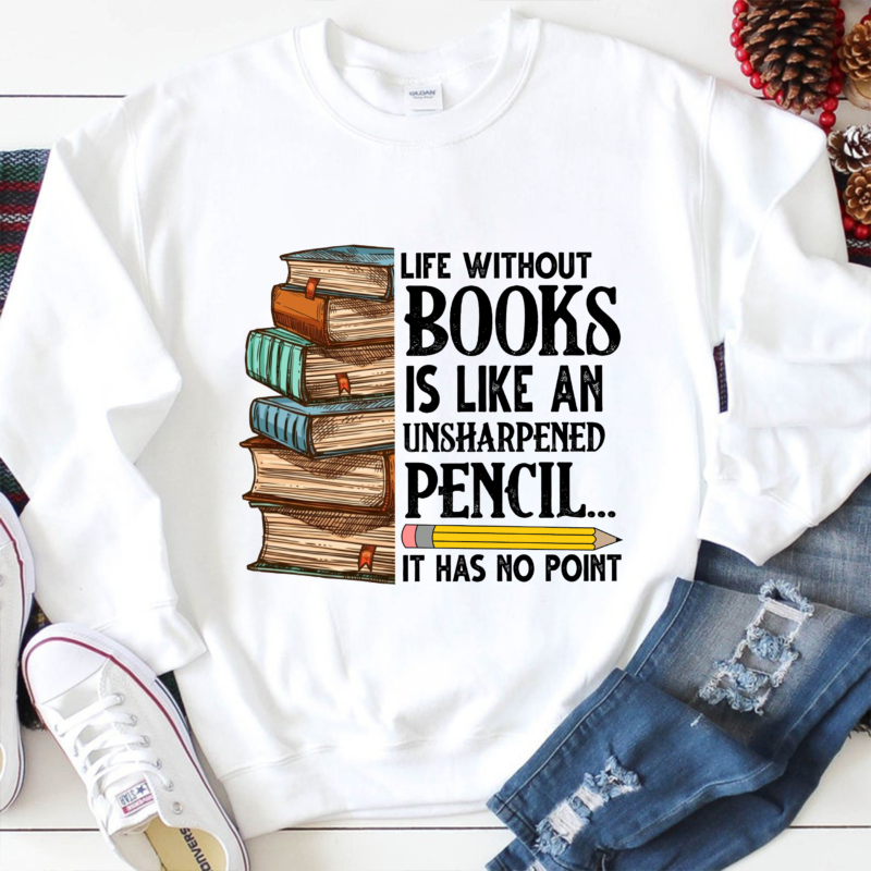 25 Book PNG T-shirt Designs Bundle For Commercial Use Part 2, Book T-shirt, Book png file, Book digital file, Book gift, Book download, Book design