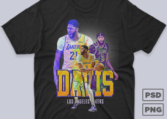 Anthony Davis Basketball Bootleg Streetwear T-shirt Design