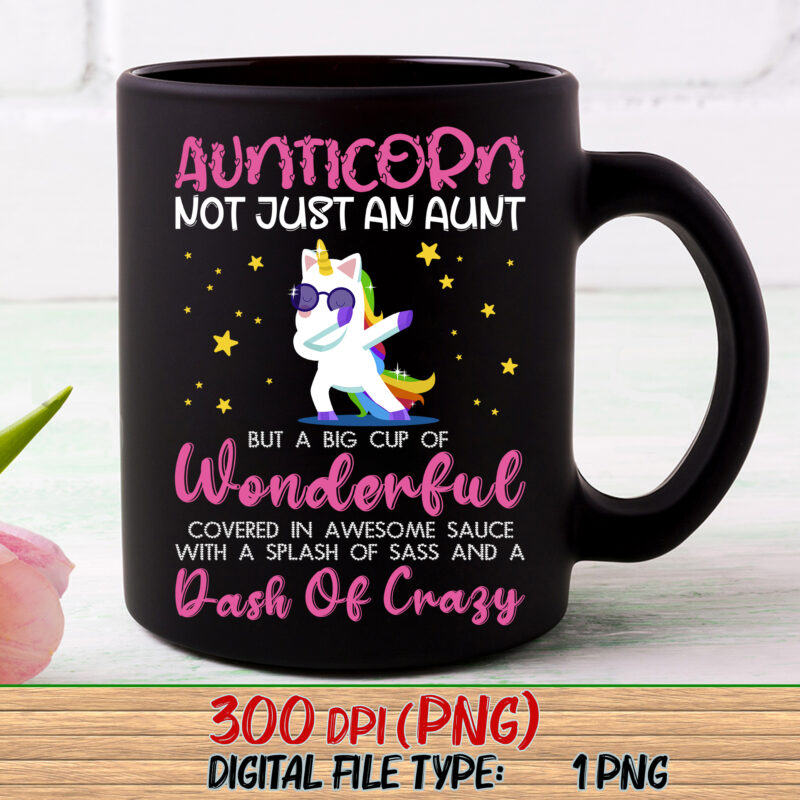 Aunticorn Mug Aunty Aunt Gift Birthday Present Gift Funny Present Mugs Cup PC