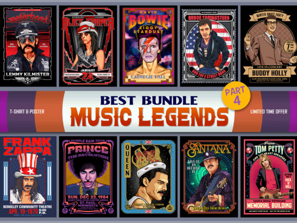 Best bundle music legend part 4 t shirt template