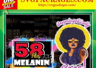 https://svgpackages.com Bundle 58 Designs Melanin Definition PNG, Melanin Gemini Queen Zodiac, Scorpio Queen, Melanin Poppin, Melanin Shades Black Pride 879821658