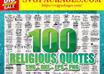 https://svgpackages.com Bundle 100 Religious Quotes SVG, Cut Files for Cameo, Cricut and Curio, Christian Designs, Psalm Quotes, Faith Quotes, Digital Download 826409000