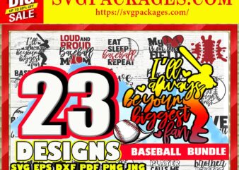 https://svgpackages.com Baseball Bundle Designs, Love Baseball Cut Files, Baseball Mom, Baseball T-shirt Print, Commercial Use, Instant Download, Printable Vector 816207821