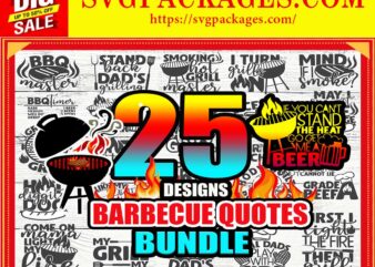 https://svgpackages.com 25 Barbecue Quotes SVG Bundle, Barbecue Cut File, BBQ Master Clipart, Dad’s BBQ Vector, Daddy’s Grill, Commercial Use, Instant Download 815251753